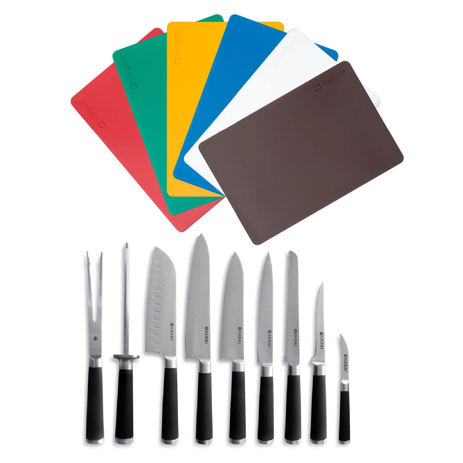 Kuchenmesser und Schneidebretter