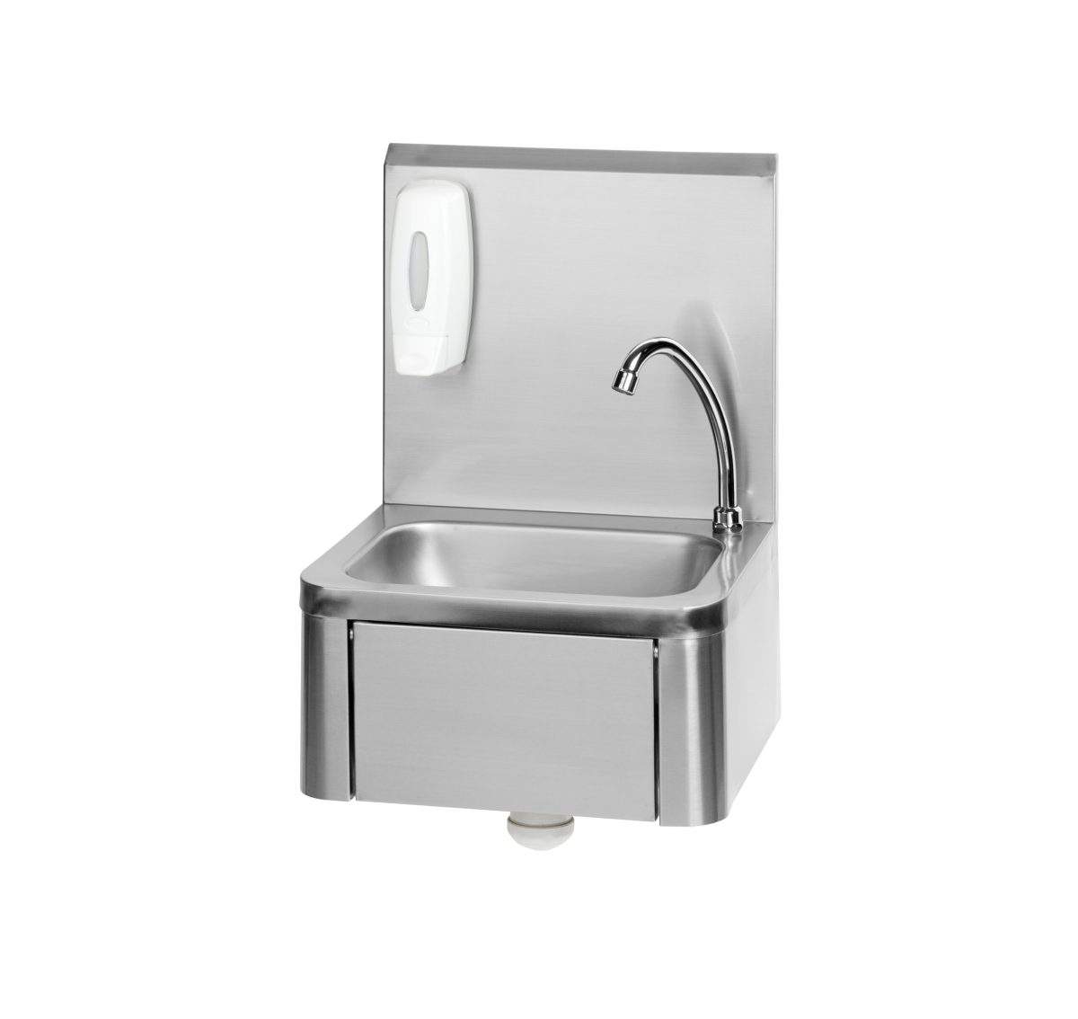 Edelstahl Handwaschbecken mit Kniebedienung