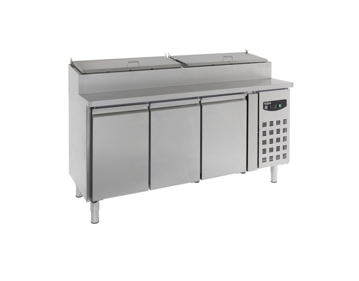 Saladette mit 3 Türen / 8 x 1/3 GN behälter