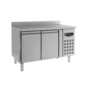Kühltisch mit 2 Türen + Aufkantung / 282 Liter / 1360x700x850 mm