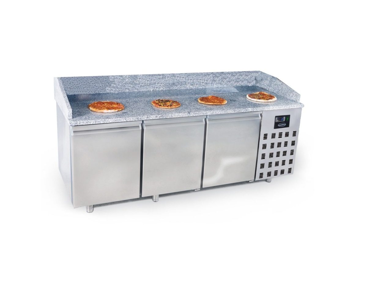 Pizzatisch mit 3 Türen / 615 Liter / 2100x800x1080 mm – Bild 2