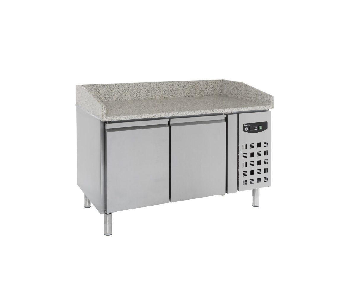 Pizzakühltisch mit 2 Türen / 390 Liter / 1500 x 800 x 1000 mm