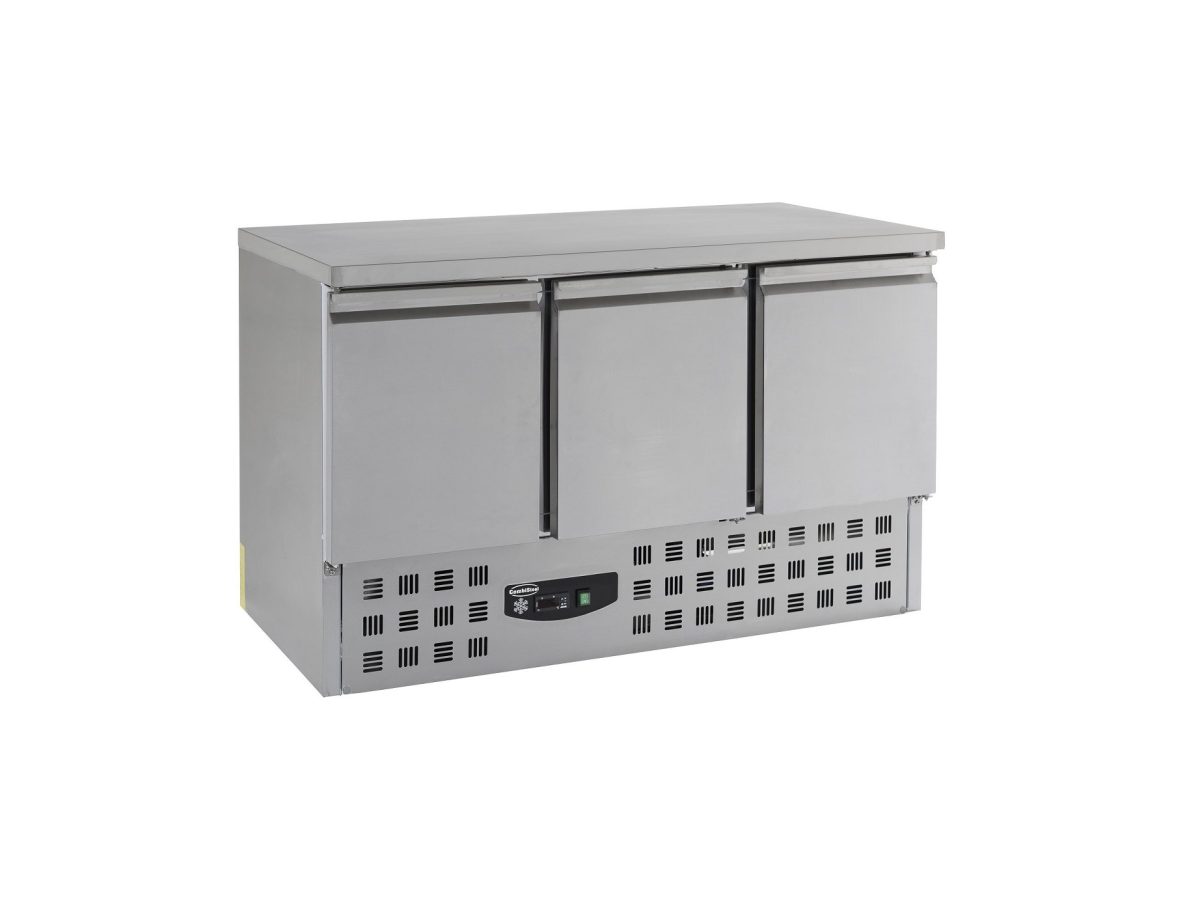 Kühltisch mit 3 Türen / 400 Liter / 1365x700x875 mm