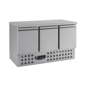 Kühltisch mit 3 Türen / 400 Liter / 1365x700x875 mm
