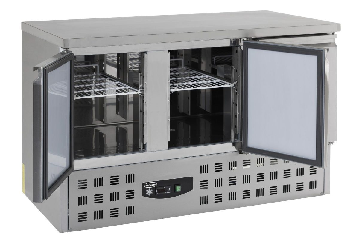 Kühltisch mit 3 Türen / 400 Liter / 1365x700x875 mm – Bild 2