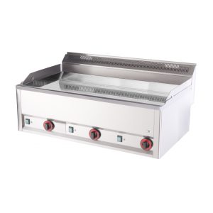 Elektro Grilleplatte Glatt, 990x600x290 mm, verchromt, 9 kW, 400 V