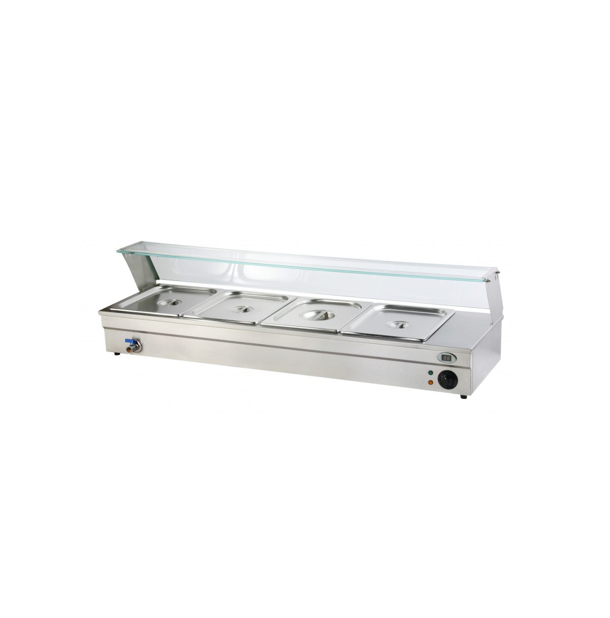 Bain Marie Spaisewärmer 4 x (GN) 1/2