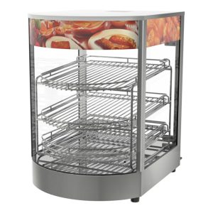 Warmhaltevitrine mit 3 Ablagen