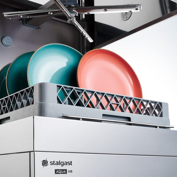 Haubenspülmaschine Aqua H5 inkl. Klarspülmittel-, Reinigerdosier- und Klarspülpumpe, 400V, 10 kW – Bild 2