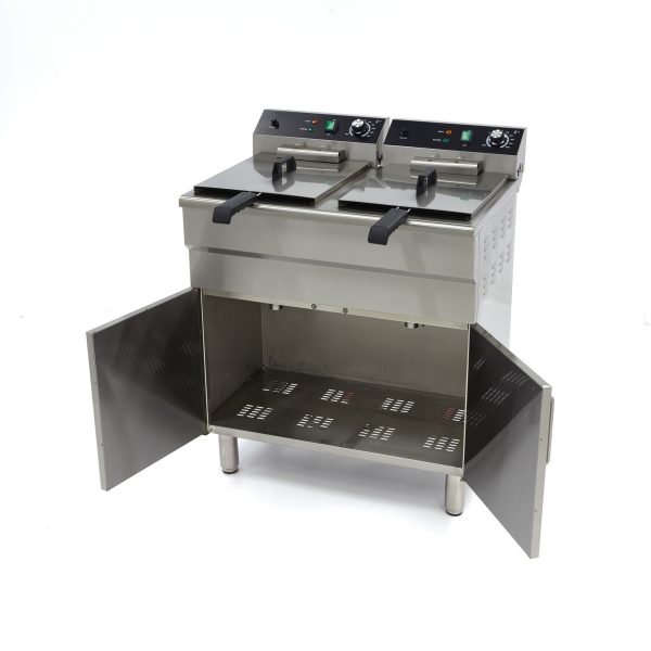 Doppel Stand Fritteuse 2x16 Liter 400V – Bild 3