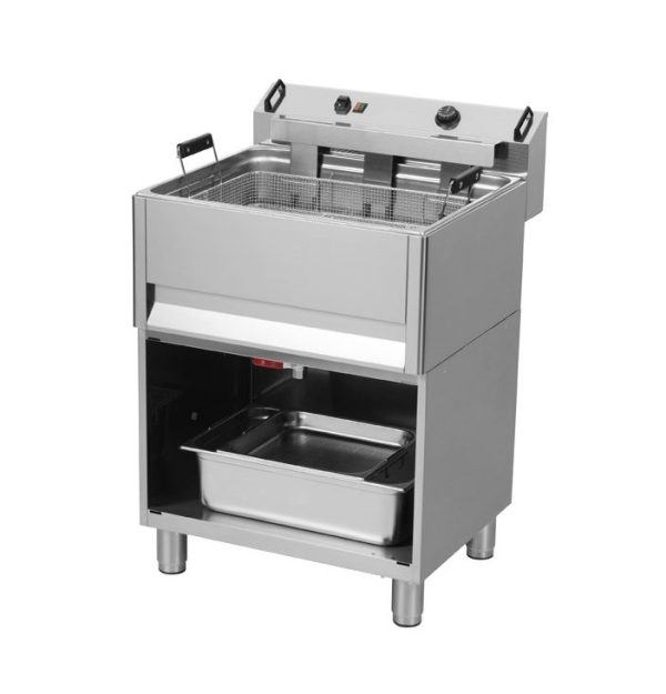 Fritteuse mit 30 Liter Becken und Untergestell