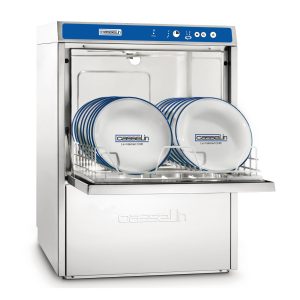Geschirrspueler Doppelwandig mit Integrierter Wasserenthaertung und Ablaufpumpe 500x500 mm Korb