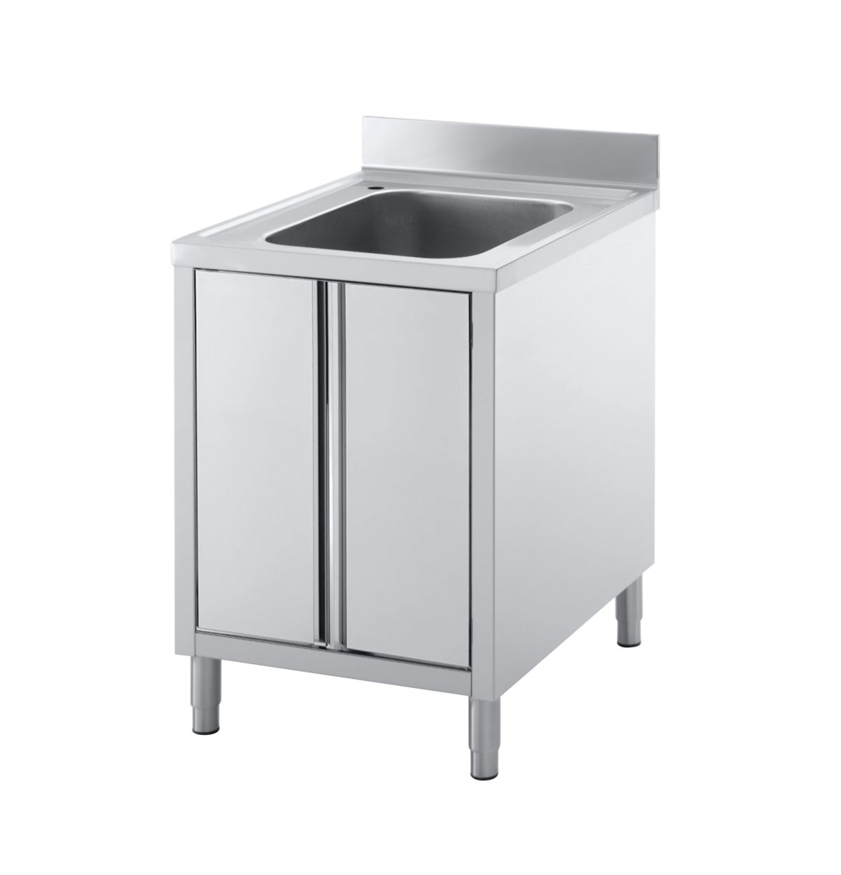 Edelstahl Spülschrank 70x70 mit Aufkantung