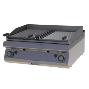 Gas Lavasteingrill 80cm mit herausnehmbaren Brennern