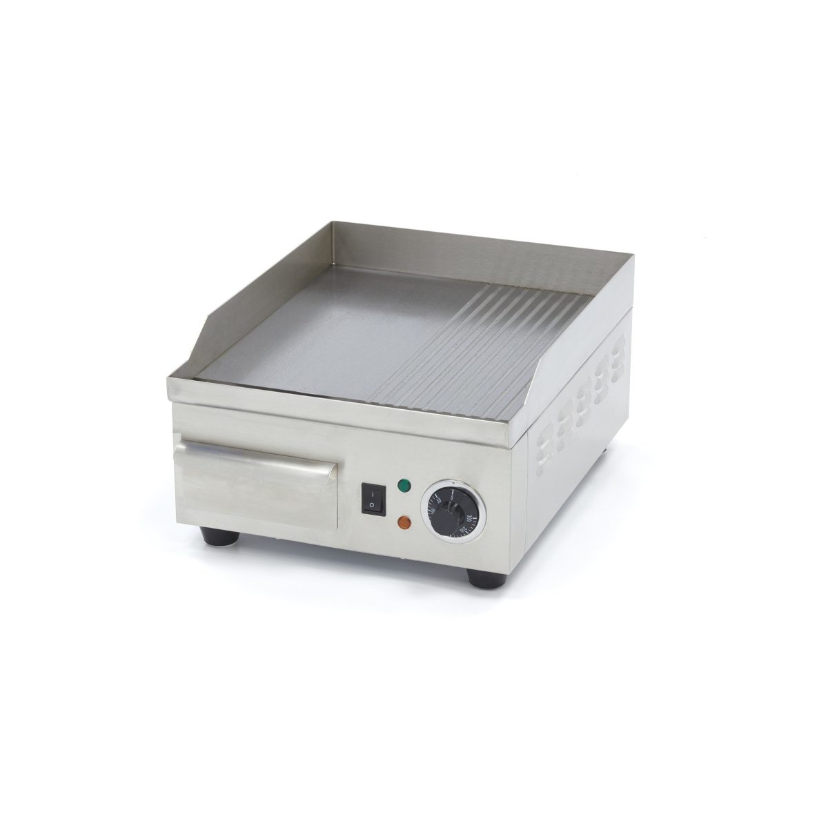 Elektro Grillplatte 36 cm  Glatt & Gerillt
