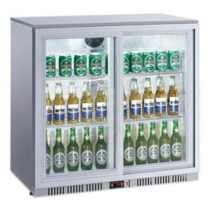 Flaschenkühlschrank 208 Liter mit 2 Schiebetüren