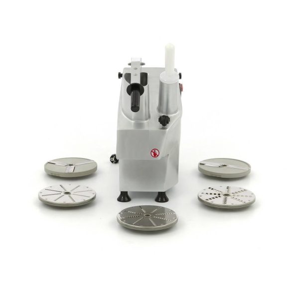 Profi Gastro Gemüseschneider Elektrisch / inkl. 5 Schneid- und Raspelscheiben – Bild 2