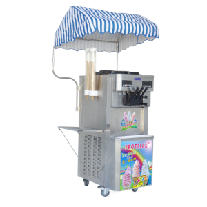 Softeismaschine 4,0kW, 36-44 Liter/Std, 3x Kompressoren.