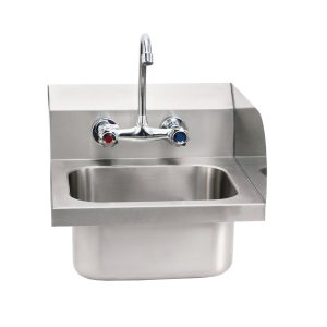 Handwaschbecken mit Spritzschutz Aufkantung