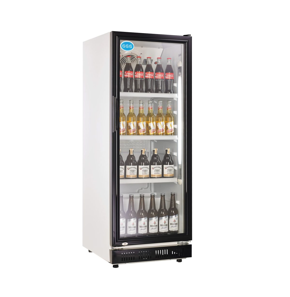 Flaschenkühlschrank mit Glastür 230 Liter