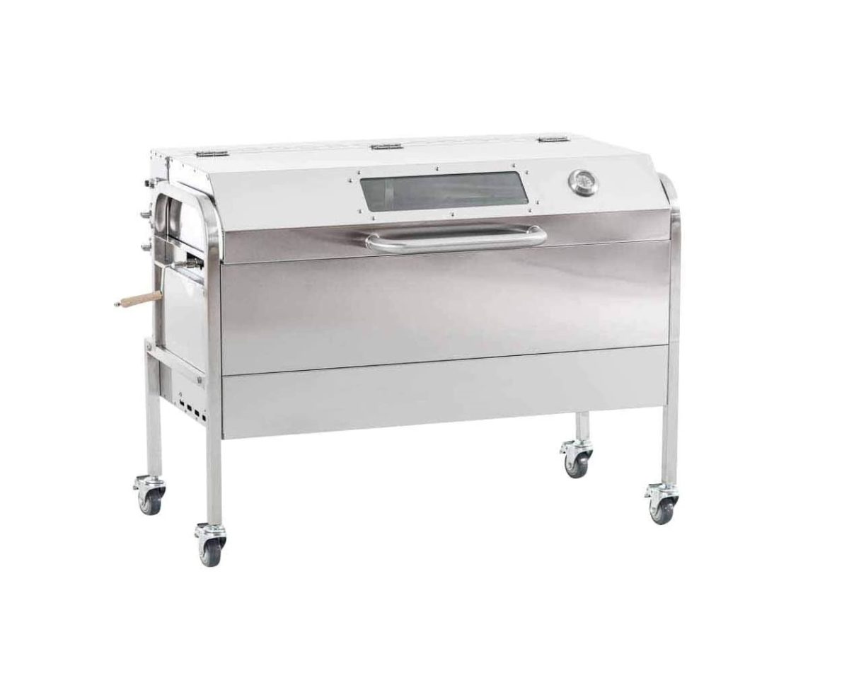 Gasgrill Spanferkelgrill aus Edelstahl mit Deckel