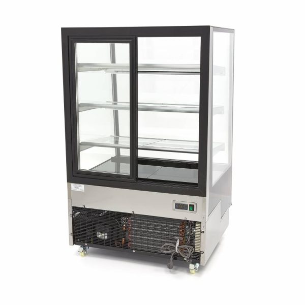 Kühlvitrine 500L Schwarz – Bild 5