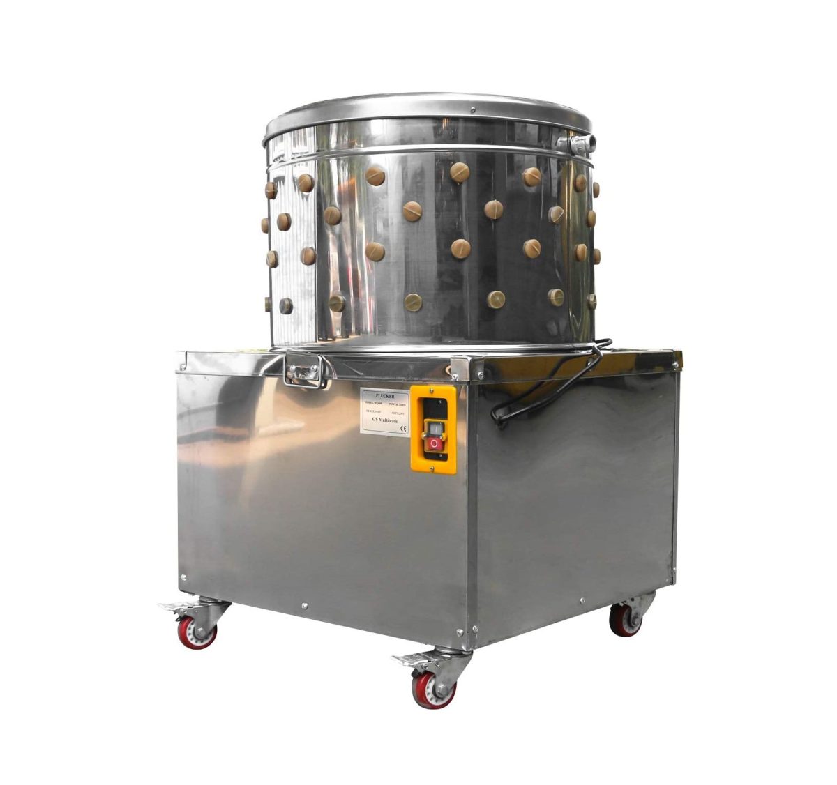 Geflügelrupfmaschine  (ca. 250 Gefügel pro Stunde) Trommel 60 cm 2200 Watt – Bild 2