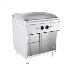 Gas Grillplatte Chrom glatt 800×700 mm 