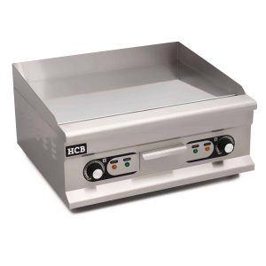 Elektro Grillplatte Glatt Chroom / 60x52x31 cm / 400V / 5 kW