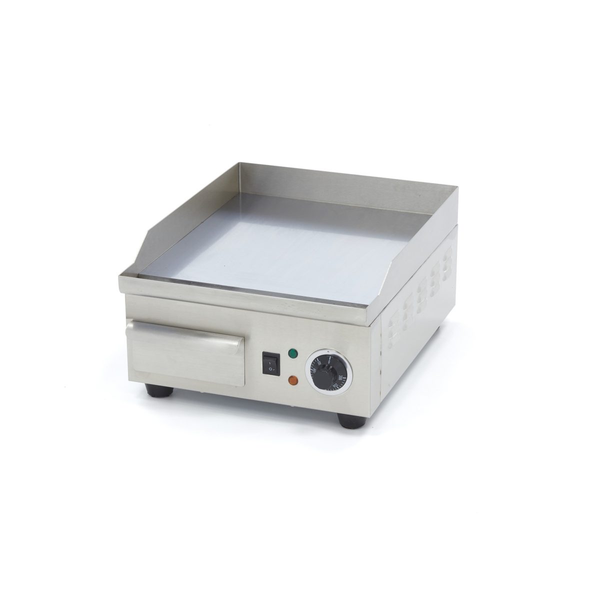 Grillplatte Glatt  36 cm  Chrom