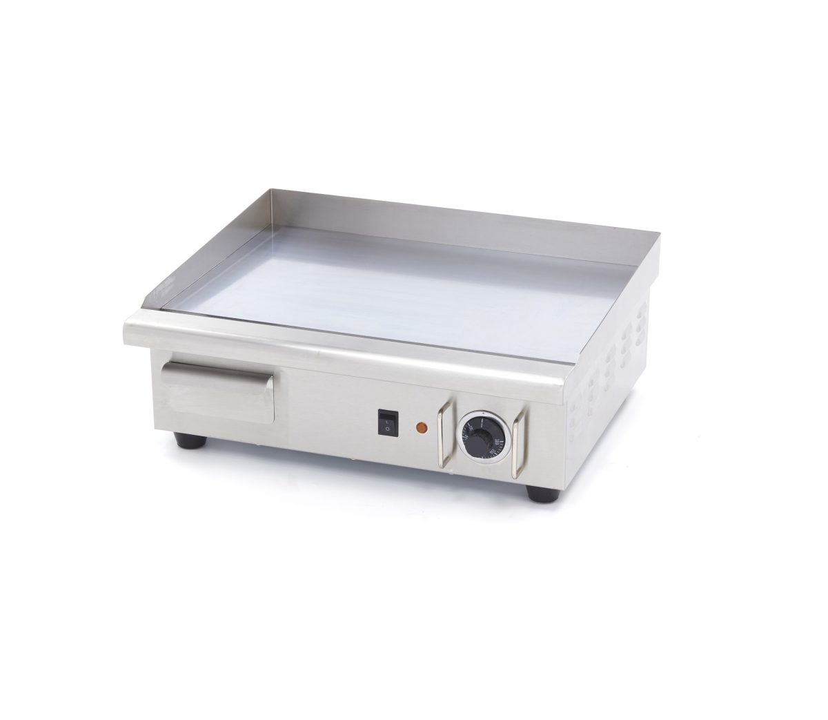 Grillplatte Glatt 55 cm Chrom  230V
