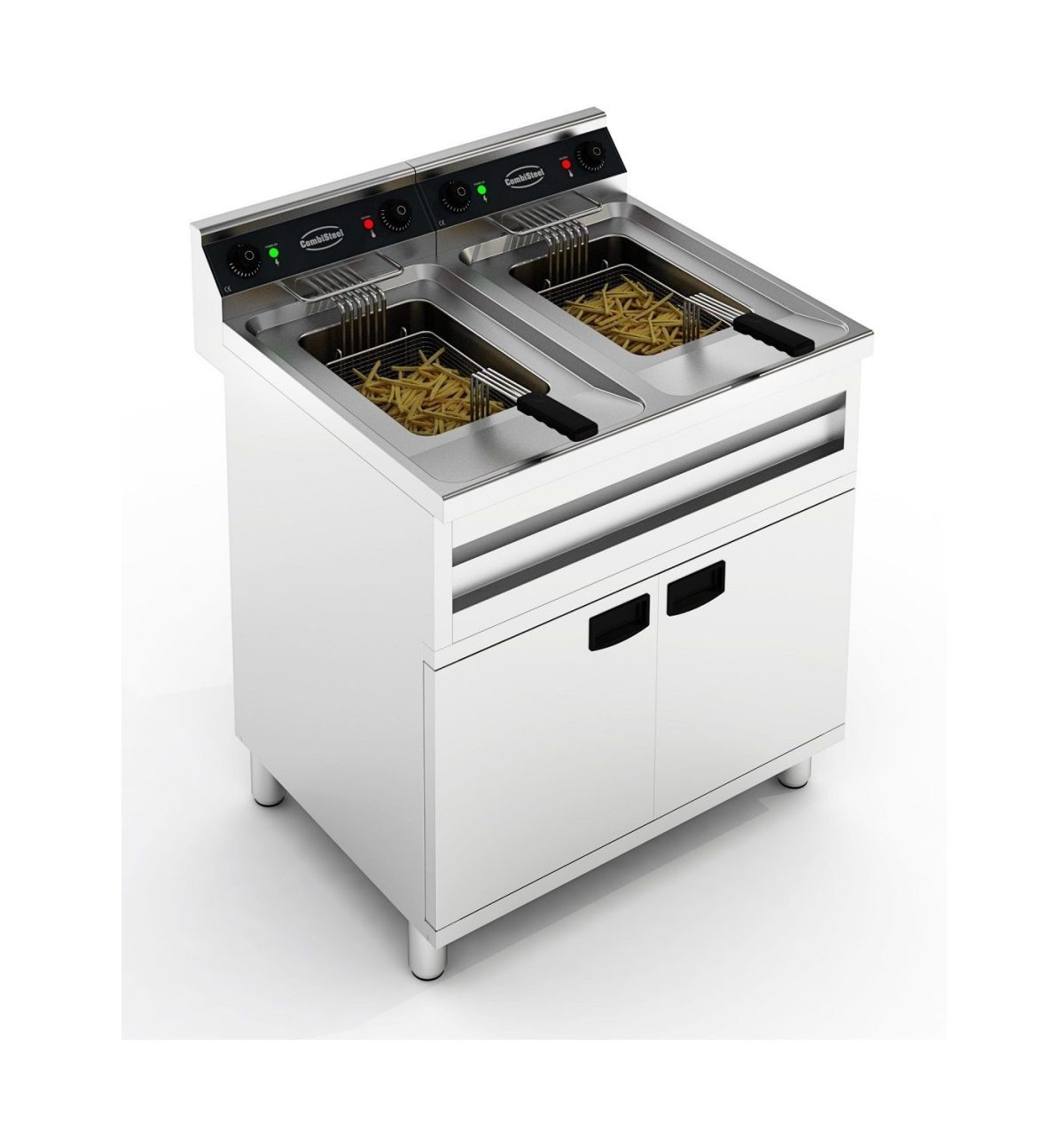 Elektro Fritteuse 2×12 Liter 2×9 kW