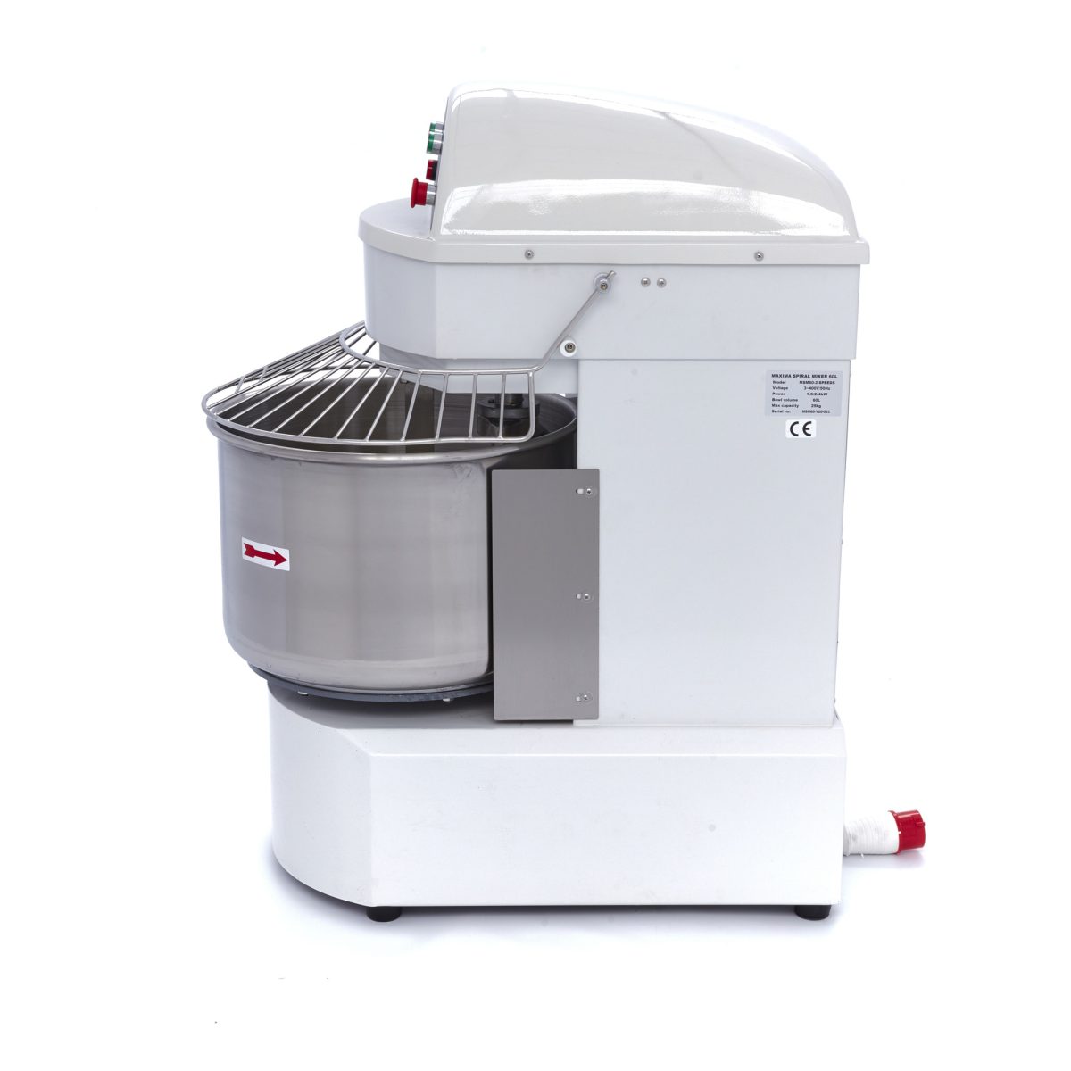 Spiral-Kneter 60 Liter, 2 Geschwindigkeiten 400V – Bild 3