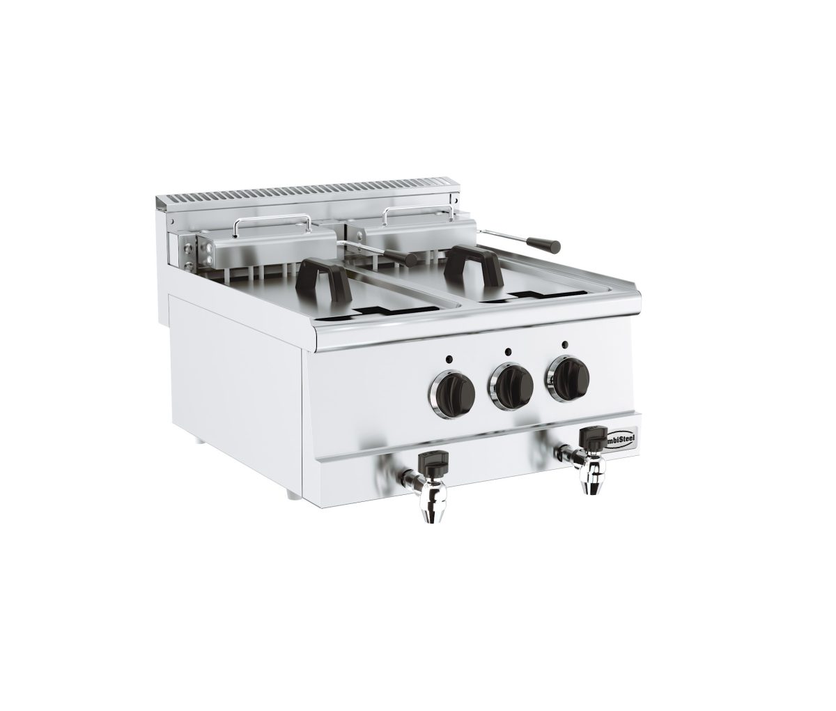 Elektro Fritteuse 2 x 10 Liter 600 x 600 mm