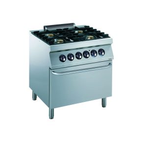 Gasherd mir 4 Brenner und Elekto Backofen 800 x 700 mm