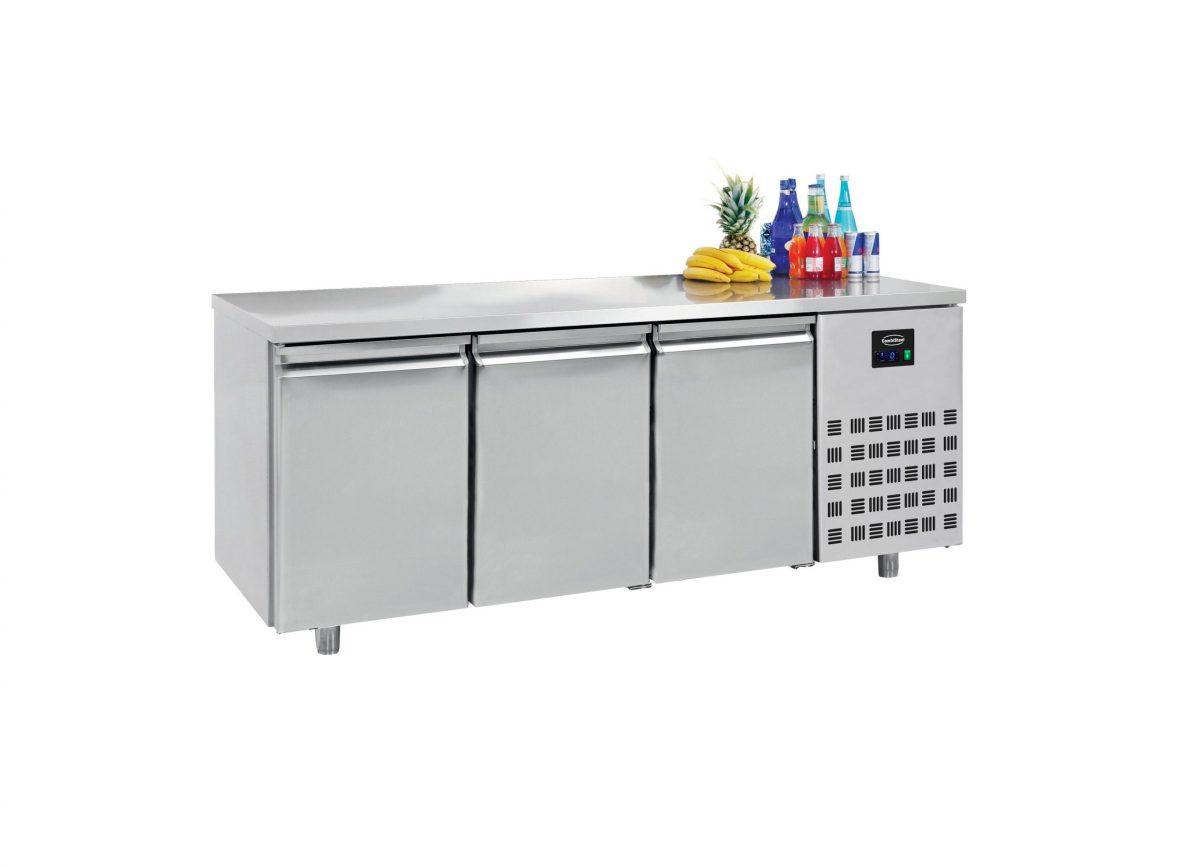 Kühltisch mit 3 Türen / 474 Liter / 1860x700x850 mm