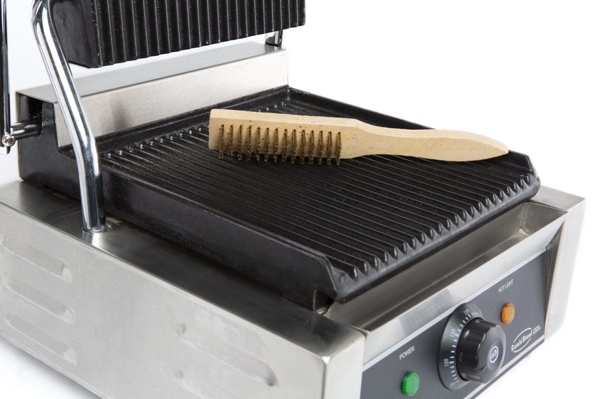 Kontaktgrill 210 x 210 mm (oben und unten Gerillt) – Bild 3