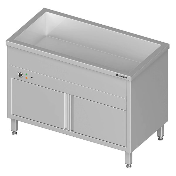 Bain-Marie Standgerät mit geschlossenem Unterbau und einem Becken, für 3x GN1/1085x600x850 mm
