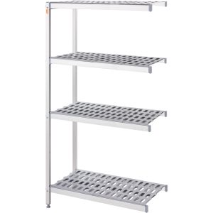 Lagerregal aus Aluminium mit 2 Beinen 1469x460x1680 mm (BxTxH)