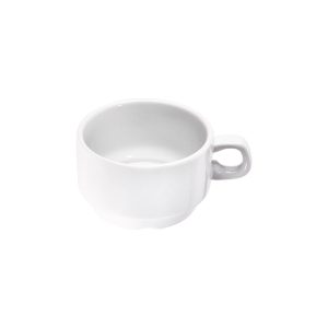 Cappuccino-Obertasse, reinweißes Hotelporzellan, Serie Isabell, 0,30 ml