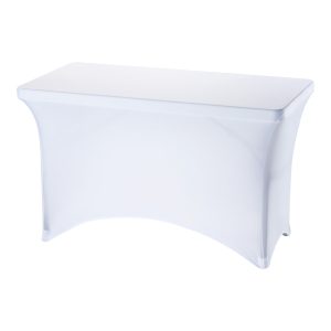Stretchhusse für Buffettische von ca. 1220x610x740 mm (BxTxH mm, weiß