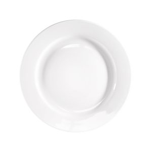 Flacher Teller, reinweißes Hotelporzellan, Serie Isabell, Ø 250 mm