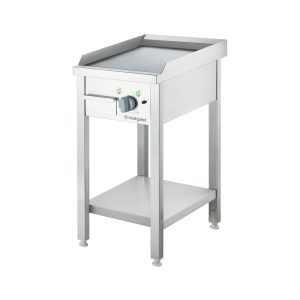 Elektro-Griddleplatte als Standgerät Glatt, Unterbau offen, 400 x 700 x 850 mm (BxTxH)
