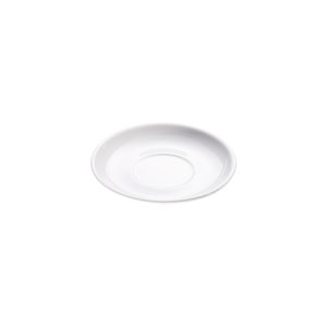 Untertasse für Cappuccino-Tasse, reinweißes Hotelporzellan, Serie Isabell, Ø 14,5 cm