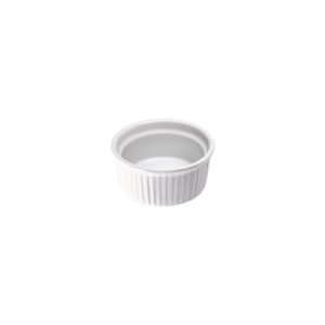 Auflaufförmchen, reinweißes Hotelporzellan, Serie Isabell, Ø 90 mm, 130 ml