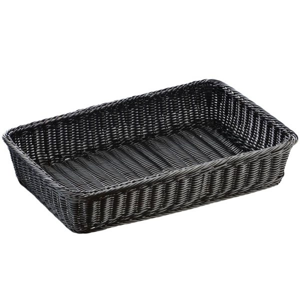 Buffetkorb aus Polypropylen, schwarz, GN 1/1