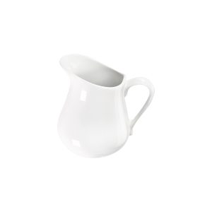 Milch-/Sahnegießer mit Henkel, reinweißes Hotelporzellan, Serie Isabell, 290 ml