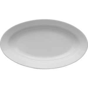 Ovale Servierplatte aus der Porzellanserie Kaszub/Hel, 240x140 mm