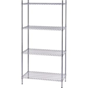 Lagerregal aus Chromstahl 910x455x1800 mm