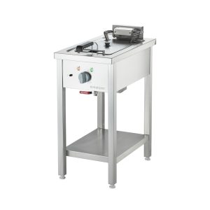 Elektro-Fritteuse 10 Liter als Standgerät / Unterbau offen / 400x700x850 mm / 9 kW